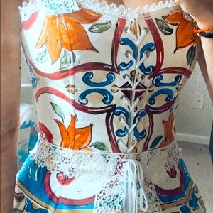Dolce Gabbana corset from Sicily collection. Worn only once. Size XS